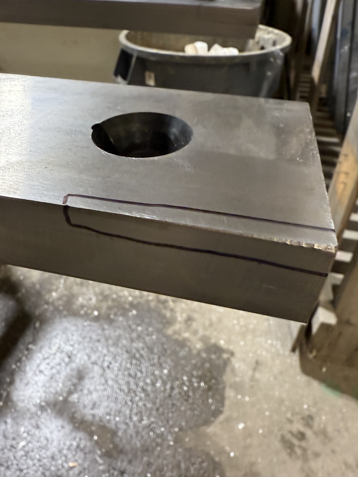Machined steel component